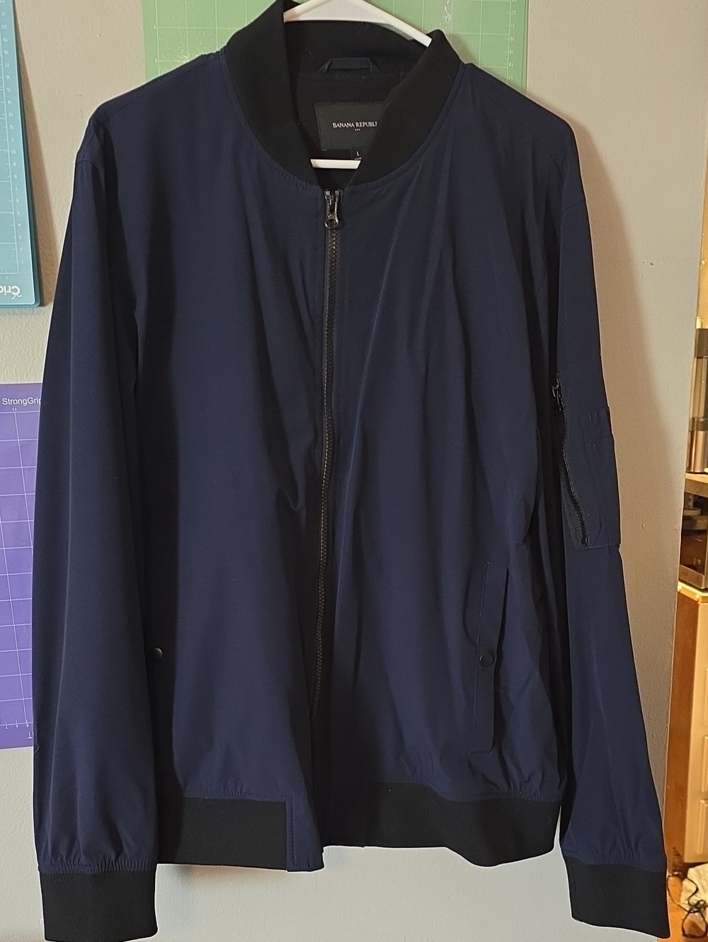 Banana Republic Navy Blue Bomber Jacket